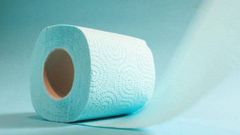 蓝色的卷现代厕所。。。纸蓝色的背景纸产品纸板袖卫生目的<strong>纤维素</strong>图样容易撕裂压花画
