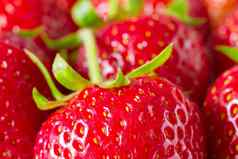 红色的甜蜜的新鲜的草莓纹理草莓模式背景特写镜头