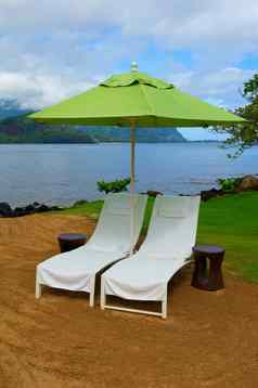 治疗椅子伞夏威夷