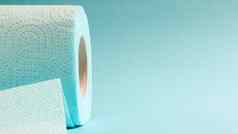 蓝色的卷现代厕所。。。纸蓝色的背景纸产品纸板袖卫生目的纤维素图样容易撕裂压花画复制空间