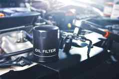 石油过滤器车引擎石油系统维护修复车库