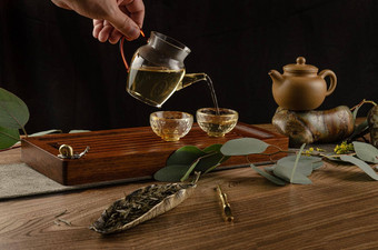 茶表格仪器茶壶杯茶沈puer