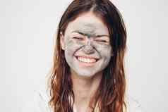 女人脸面具皮肤护理水疗中心治疗