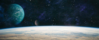 混乱的空间背景行星星星星系外空间显示美空间探索元素图像有家具的美国国家航空航天局