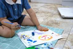 焦点手纸早期童年学习油漆刷构建想象力增强技能董事会