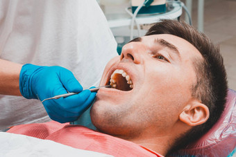 参观牙医牙医评估口服腔标识问题区域牙齿