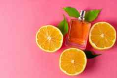 美丽的作文瓶香水柑橘类水果
