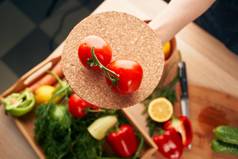 蔬菜新鲜的食物饮食健康发射营养视图