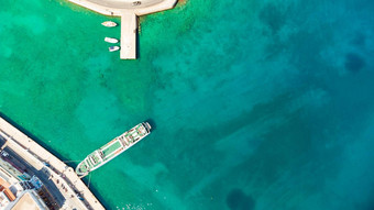 贴水思克里特岛希腊建筑海岸沃利斯梅尼湖船码头