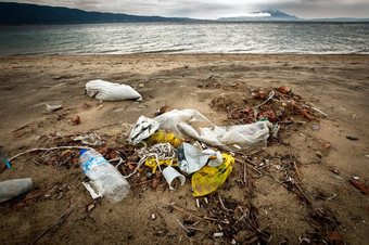 垃圾海岸海洋