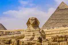 斯芬克斯伟大的金字塔埃及