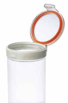 空塑料存储Jar孤立的白色