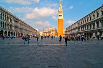 威尼斯意大利圣马可广场视图