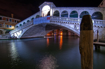 威尼斯意大利里亚尔托桥桥视图