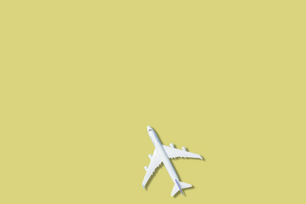 模型飞机飞机绿色颜色背景呈现