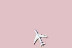 飞机数字粉红色的背景呈现