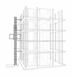 建筑建设桅杆电梯