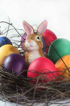 复活节篮子复活节鸡蛋复活节兔子