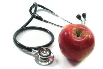 听诊器苹果