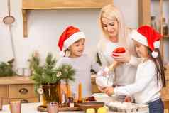 快乐家庭有趣的首页家庭烹饪圣诞节