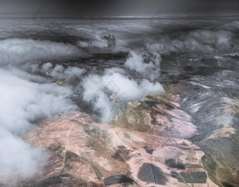 惊人的空中视图兰斯洛特山地形