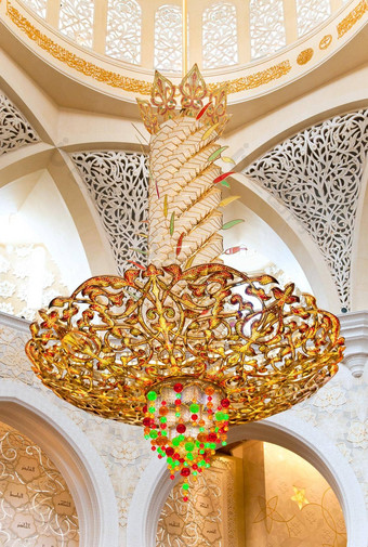 装饰谢赫。扎耶德清真寺阿布阿布扎比