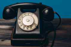 复古的电话怀旧之情沟通古董特写镜头技术
