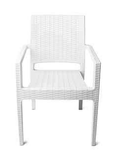 花园椅子孤立的白色背景
