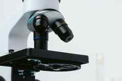 科学显微镜关闭专业实验室设备