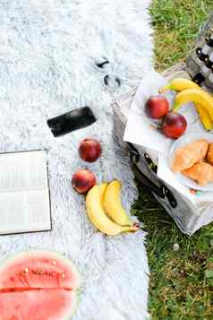 方便盒子食物水果书智能手机格子草