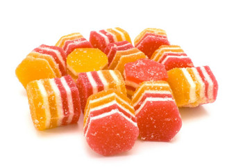 五颜六色的水果糖果水果果冻