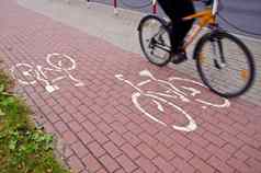 自行车跟踪自行车轮子运动