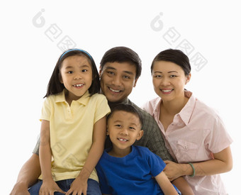 亚洲家庭肖像