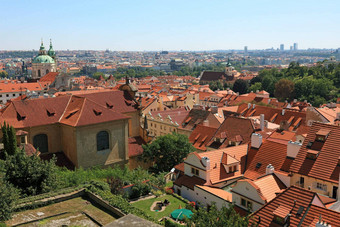 城市<strong>景观</strong>视图布拉格很多<strong>平铺</strong>的屋顶捷克共和国