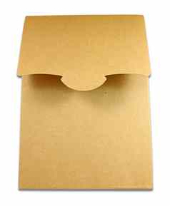 空白包棕色（的）盒子孤立的白色背景