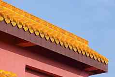 中国人寺庙屋顶