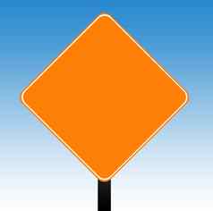 橙色路标志