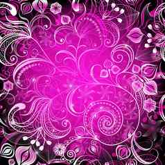 紫罗兰色的生动的花框架