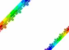 颜色光滑的谜题彩虹背景