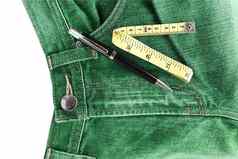 牛仔裤测量磁带