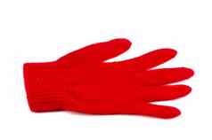孤立的红色的手套