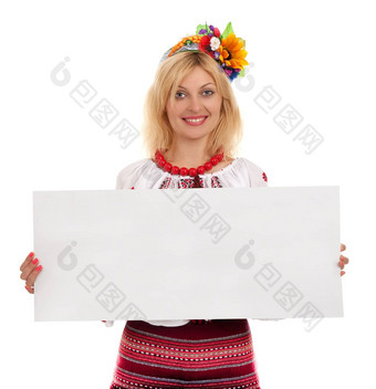 女人穿乌克兰国家衣服