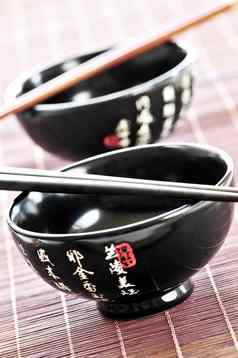 大米碗筷子