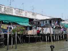 泰国曼谷河畔建筑潮praya