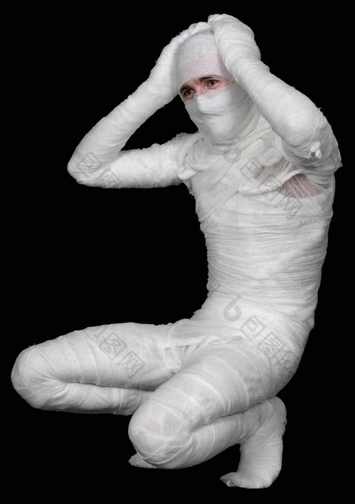 男人服装木乃伊