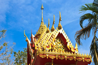 前面泰国寺庙屋顶寺庙什么一些trat