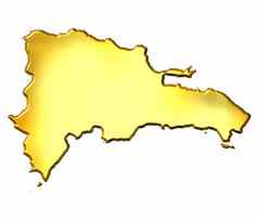 多米尼加共和国金地图