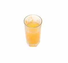 玻璃橙色汁橙色