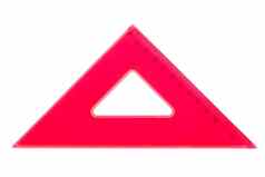 红色的学校三角形