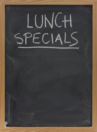 午餐特价黑板上垂直